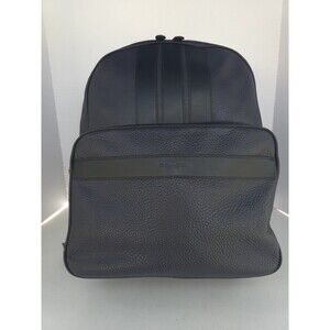 COACH MENS/UNISEX BOND BACKPACK PEBBLE LEATHER MIDNIGHT BLUE/BLACK NWOT